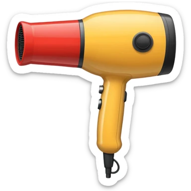 hair dryer sticker