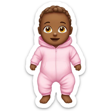 Baby in pink onesie sticker