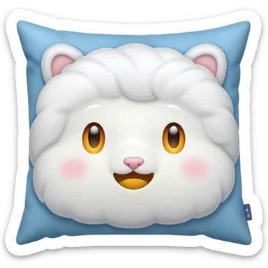 Comfy pillow sticker