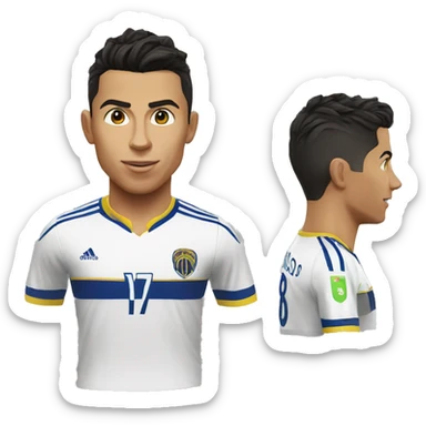 Cristiano Ronaldo soccer al nassr realistic sticker
