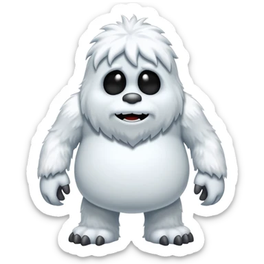 abominable snow man sticker
