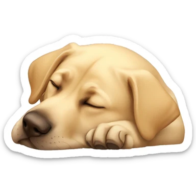 Labrador sleeping  sticker
