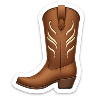 Cowboy Boot minimalistic sticker