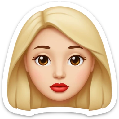 Lips filler injection  sticker