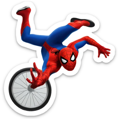 Spider-Man scoring a bicycle kick sticker