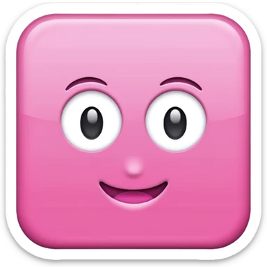 pink simple plan square sticker