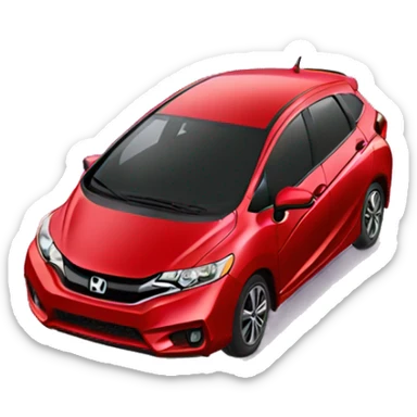 Red Honda Fit sticker
