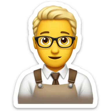 Crea un emoji tomando café sticker