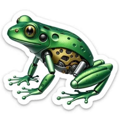 bionic frog sticker