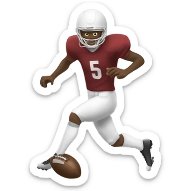 Football kicking sticker