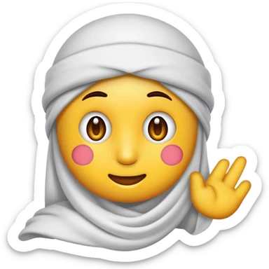 fötr şapkalı ve dedektifi andıran bir emoji sticker