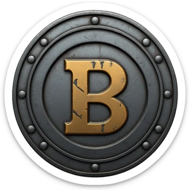 Minimal emoji, gothic metal coin made of black steel, engraved number 2 at the center, ancient industrial aesthetic, worn metal texture, no glow, no neon, flat emoji design, centered, transparent background sticker