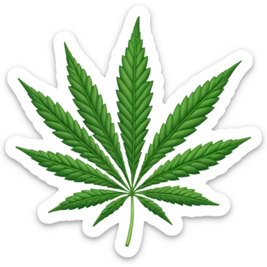 Hola de cannabis sticker