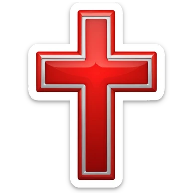 🛡️ Protección con la cruz roja en el medio  sticker