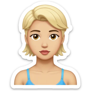 White gay femboy sticker