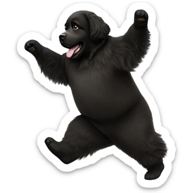 Newfoundland dancing sticker