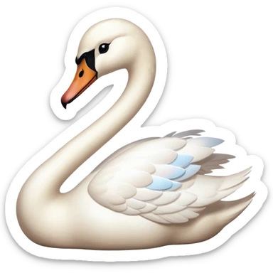 white swan sticker