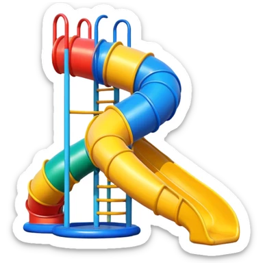 spiral tube slide sticker
