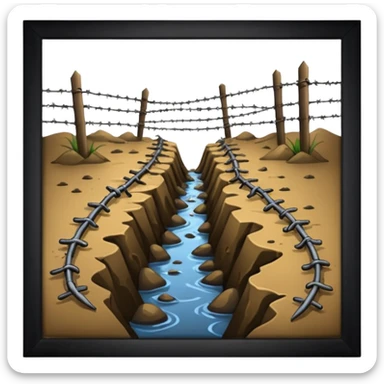 world war one, dirty trenches sticker