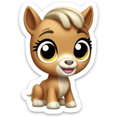 littlest pet shop horse  sticker
