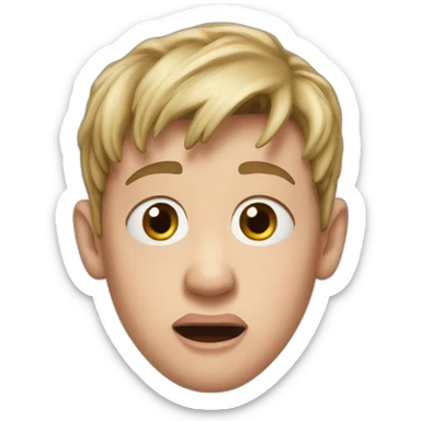 home alone face sticker