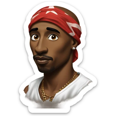 tupac sticker