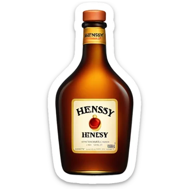 Bottle of Hennessy  sticker