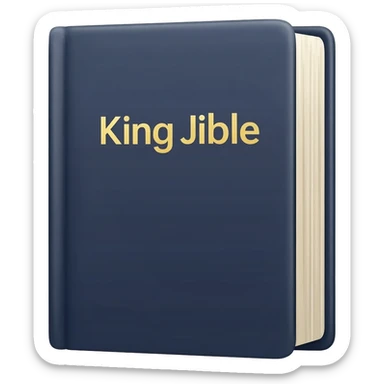 Modern King James Bible sticker
