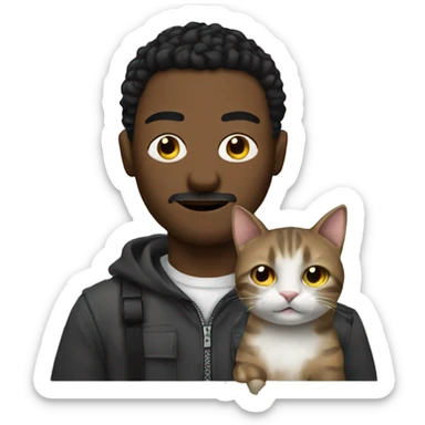 Felon with a cat sticker