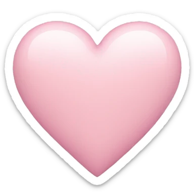 pastel pink heart sticker