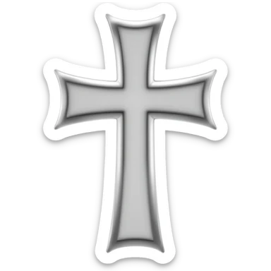 The white cross of the knights templar sticker