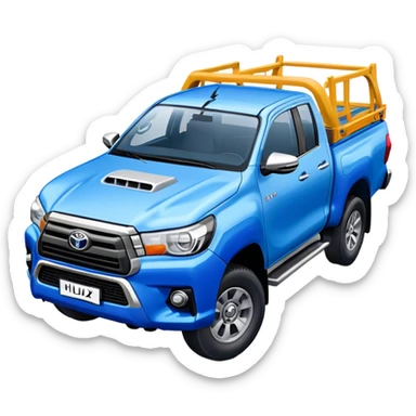Toyota Hilux - Toyota (Model Year: 2021) (Iconic colour: Blue) sticker