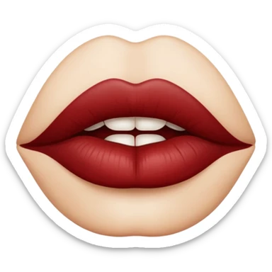 lips with lit blunt between them sticker