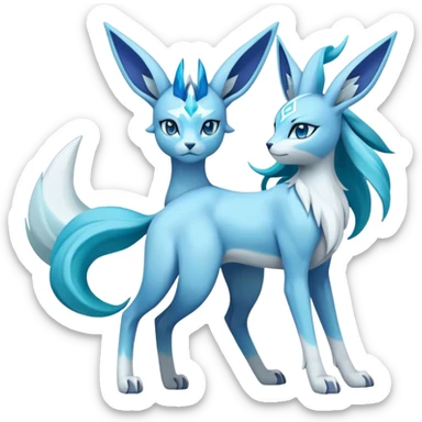 Lucia-suicune-Glaceon-hybrid, full body sticker
