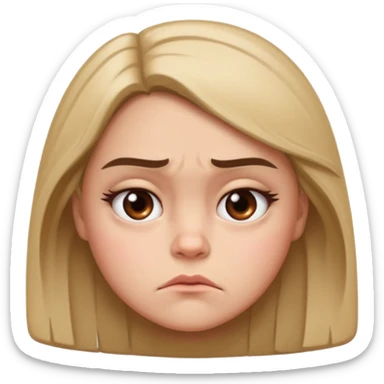 side eye girl grumpy  sticker