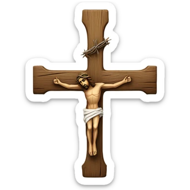jesus cross sticker