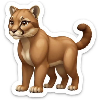 Ground-type-Rock-type Cougar-Fakémon full body sticker
