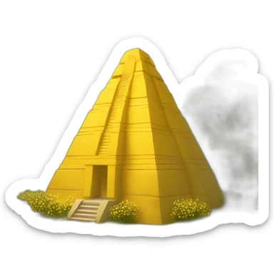 midsommar yellow pyramid temple sticker