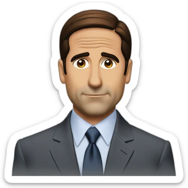 Michael Scott meme from office tv series sticker