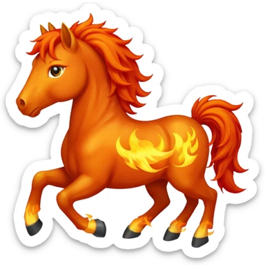 fire horse sticker