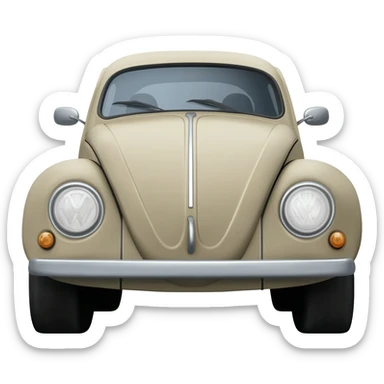 Volkswagen beetle car sticker