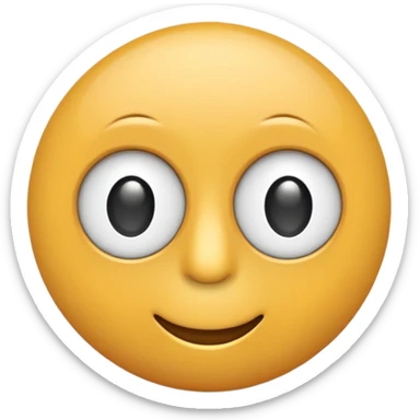 Front view monocle emoji, fully visible and centered.
Apple iOS emoji–style with smooth, rounded, slightly inflated shapes.
Soft 3D emoji look with gentle depth and polished finish.
Lens is solid white, flat, no transparency or gradient.
Clean isolated object, no background, PNG cut-out style. sticker