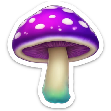 Mushroom psychodelic sticker