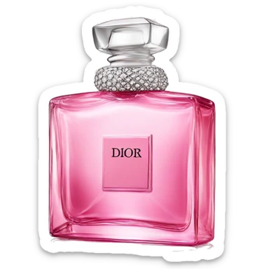 Pink Dior parfume sticker