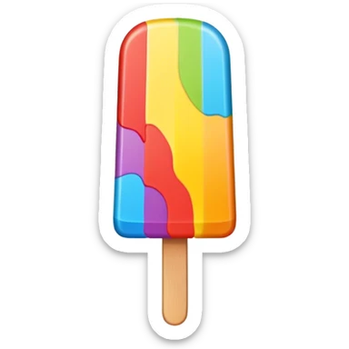 Popsicle, fat size sticker