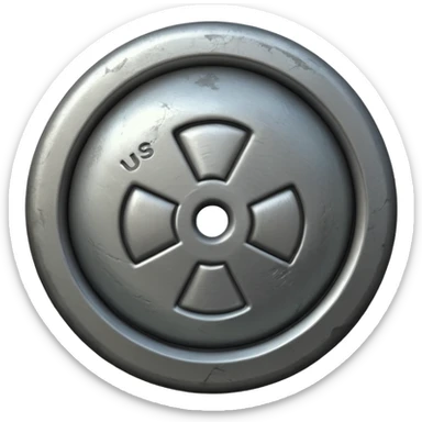 uranium metal sticker