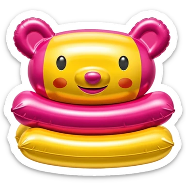  paris SPAM meat jeff koons style inflatable sculpture art  sticker