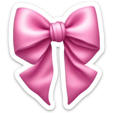 Pink bow sticker
