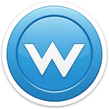 A bright blue circular badge with soft, sharp edges (like a seal or award ribbon). In the center, there is a white check mark (✓) tilted slightly to the right. The design feels clean, modern, and official, symbolizing verified, trusted, approved, or authentic status. sticker