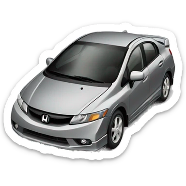 honda Civic 2009 grey  sticker